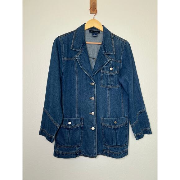 Vintage Denim & Co Jean Jacket Casual Timeless Effortless Cool Size Medium - Picture 3 of 5